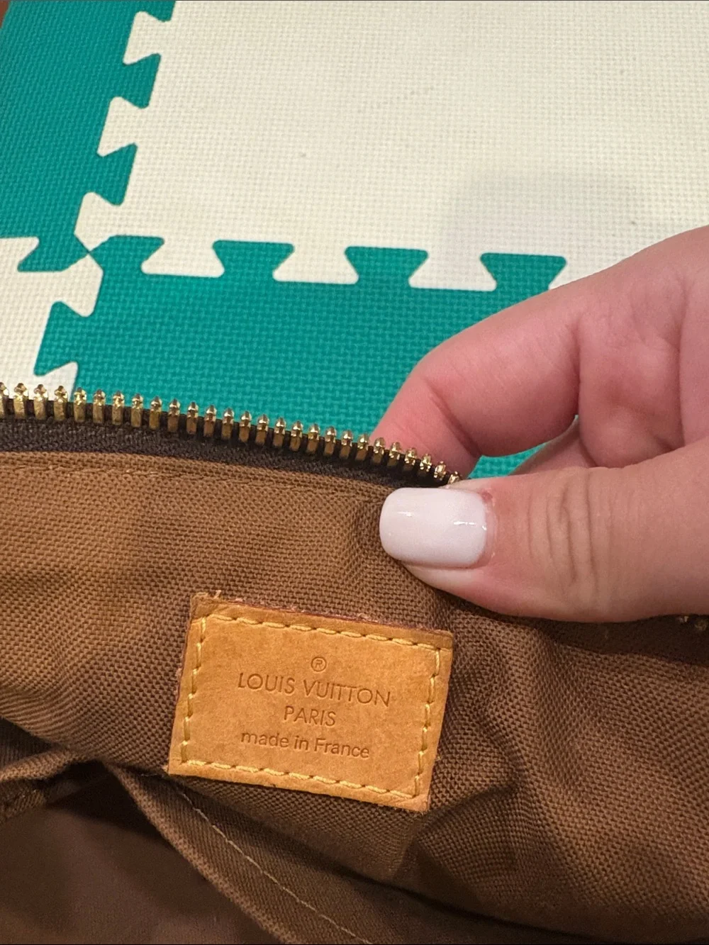 Louis Vuitton Monogram Canvas Satchel with Vachetta Leather Handles